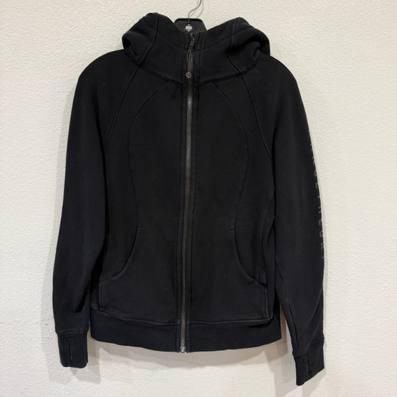 Lululemon Scuba Hoodie Full Zip Black Women’s Size 8 - Picture 1 of 9